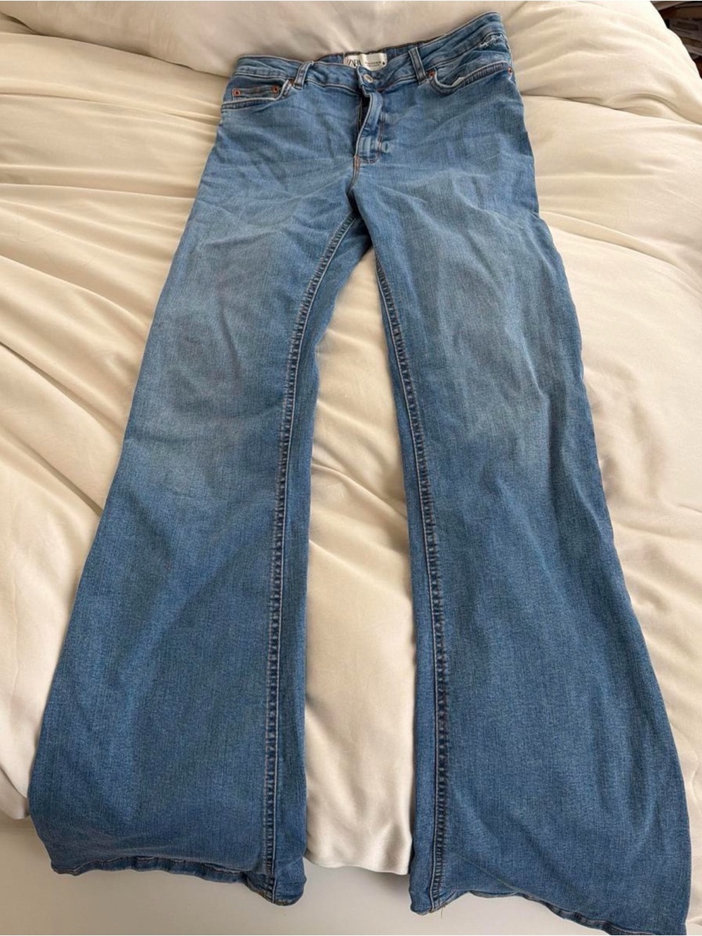 ZARA Classic Light Blue Women's Flared Jeans